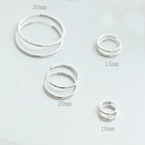 Boucles d'oreilles Huggie Hoop en argent sterling 925