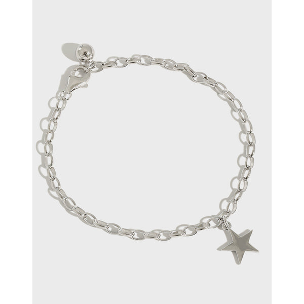 Bracelet en argent sterling 925 avec chaîne Rolo Office