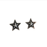 Vintage Stars Women 925 Sterling Silver Stud Earrings