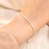 Nouveau Bracelet brillant en argent Sterling 925 pour bébé