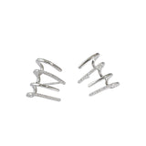 Boucles d'oreilles clou en argent sterling 925 en forme de CZ