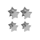 Boucles d'oreilles créoles en argent sterling 925 Sweet Star