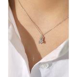 Collier en argent sterling 925 avec mini ours mignon