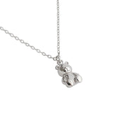 Collier en argent sterling 925 avec mini ours mignon