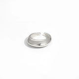 Bague réglable en argent sterling 925 à géométrie simple