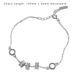 Bracelet en argent sterling 925 avec perles de transfert porte-bonheur CZ, cadeau